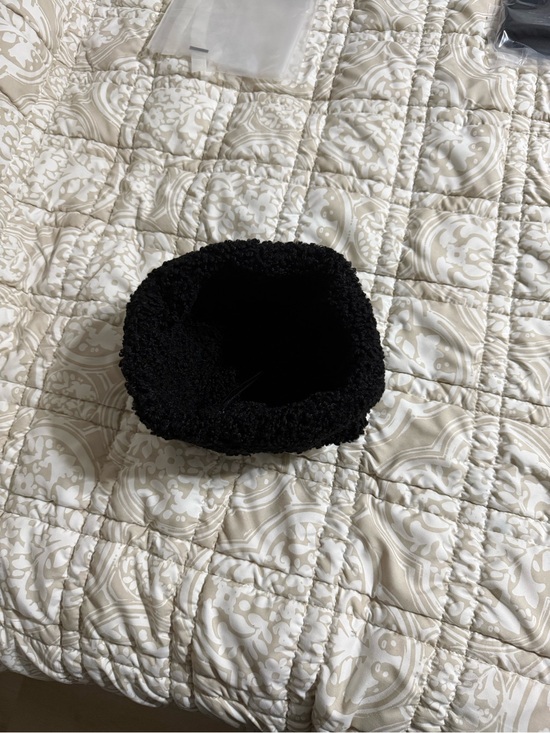 Zara Black Shearling-Trim Bucket Hat - Women Medium main image 5